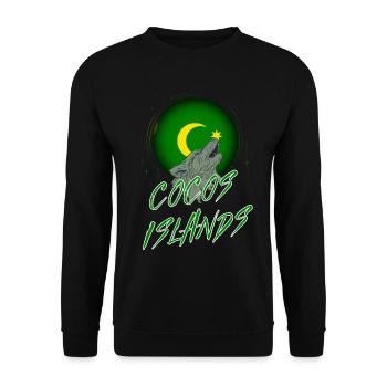 Îles Cocos - Sweat-shirt Unisexe - noir - Devant - Alina (178cm) & Michal (187cm)