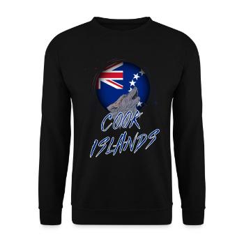 Cook Islands - Unisex Sweatshirt - black - Front - Alina (178cm) & Michal (187cm)