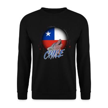 Chile - Unisex Sweatshirt - black - Front - Alina (178cm) & Michal (187cm)