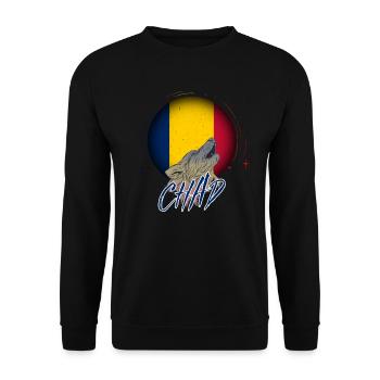 Chad - Unisex Sweatshirt - black - Front - Alina (178cm) & Michal (187cm)