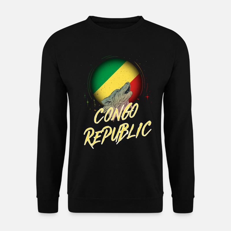 République du Congo - Sweat-shirt Unisexe - noir