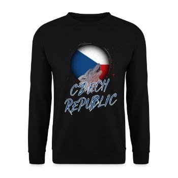 Czech Republic - Unisex Sweatshirt - black - Front - Alina (178cm) & Michal (187cm)