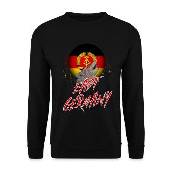 East Germany - Unisex Sweatshirt - black - Front - Alina (178cm) & Michal (187cm)