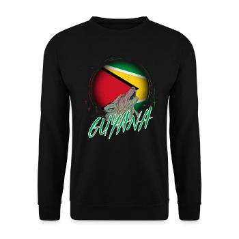 Guyana - Sweat-shirt Unisexe - noir - Devant - Alina (178cm) & Michal (187cm)
