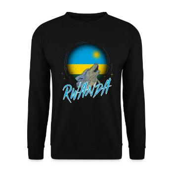 Ruanda - Unisex Pullover - Schwarz - Vorne - Alina (178cm) & Michal (187cm)