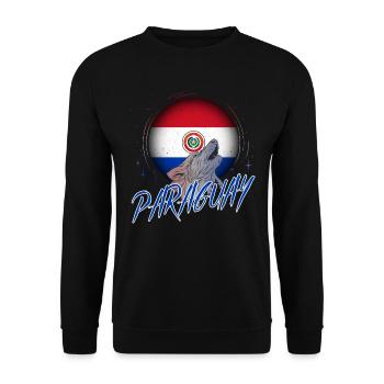 Paraguay - Unisex Pullover - Schwarz - Vorne - Alina (178cm) & Michal (187cm)