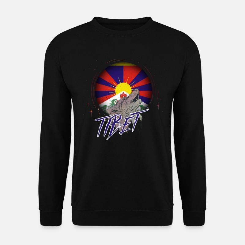 Tibet - Unisex Sweatshirt - black