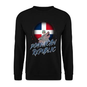 Dominikanische Republik - Unisex Pullover - Schwarz - Vorne - Alina (178cm) & Michal (187cm)