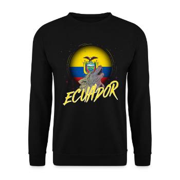 Ecuador - Unisex Pullover - Schwarz - Vorne - Alina (178cm) & Michal (187cm)