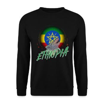 Éthiopie - Sweat-shirt Unisexe - noir - Devant - Alina (178cm) & Michal (187cm)