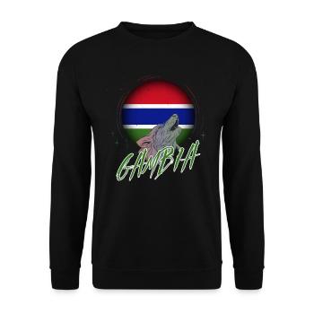 Gambie - Sweat-shirt Unisexe - noir - Devant - Alina (178cm) & Michal (187cm)