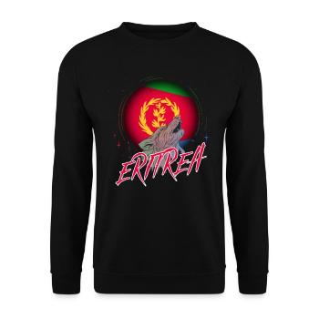 Eritrea - Unisex Pullover - Schwarz - Vorne - Alina (178cm) & Michal (187cm)