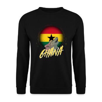 Ghana - Sweat-shirt Unisexe - noir - Devant - Alina (178cm) & Michal (187cm)