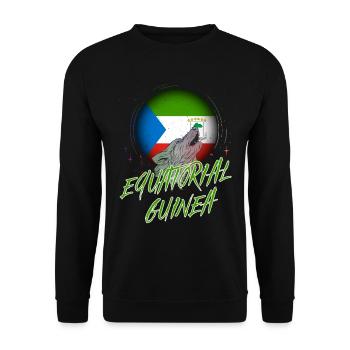 Equatorial Guinea - Unisex Sweatshirt - black - Front - Alina (178cm) & Michal (187cm)