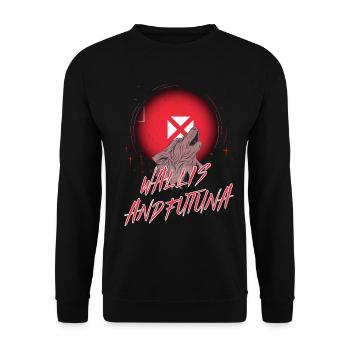 Wallis und Futuna - Unisex Pullover - Schwarz - Vorne - Alina (178cm) & Michal (187cm)