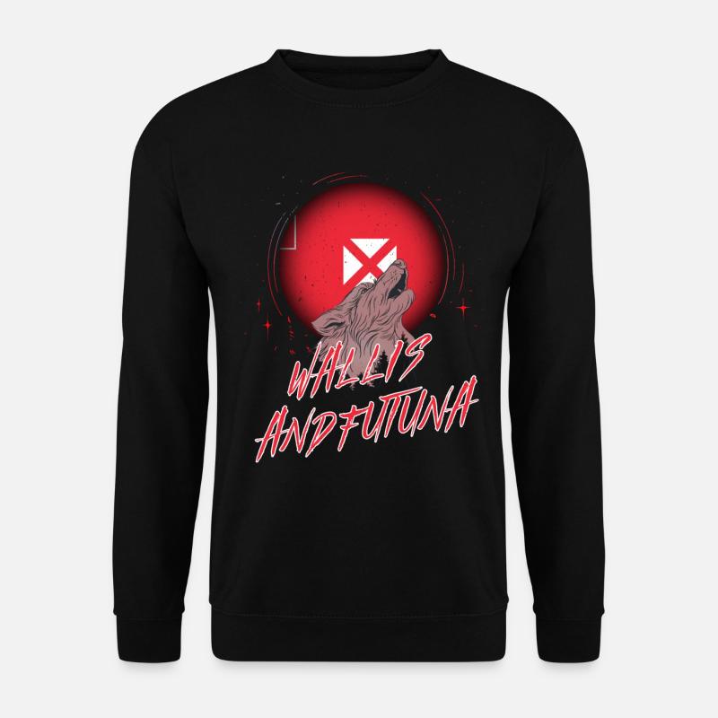Wallis und Futuna - Unisex Pullover - Schwarz