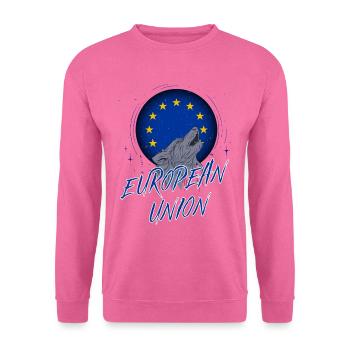 Union européenne - Sweat-shirt Unisexe - rose - Devant