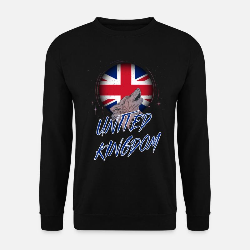 Großbritannien - Unisex Pullover - Schwarz