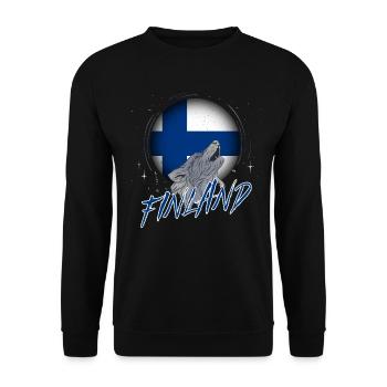 Finlande - Sweat-shirt Unisexe - noir - Devant - Alina (178cm) & Michal (187cm)
