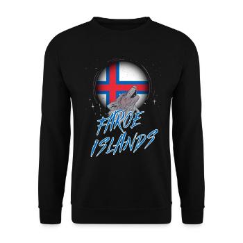 Faroe Islands - Unisex Sweatshirt - black - Front - Alina (178cm) & Michal (187cm)