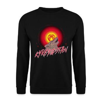 Kyrgyzstan - Unisex Sweatshirt - black - Front - Alina (178cm) & Michal (187cm)