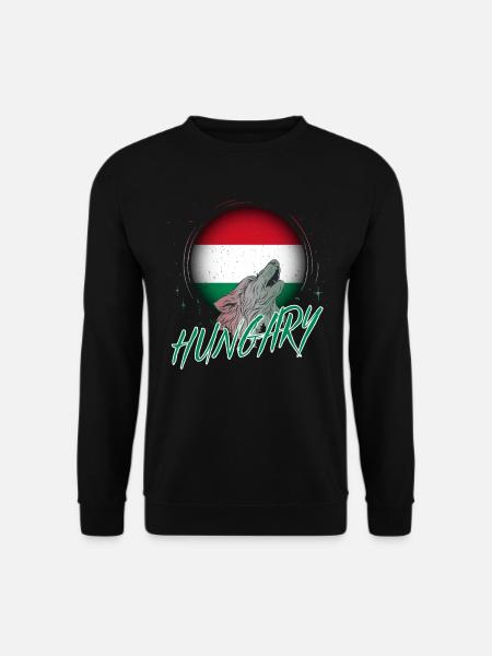 Ungarn - Unisex Pullover - Schwarz