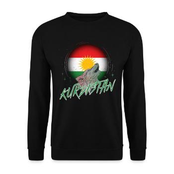Kurdistan - Unisex Sweatshirt - black - Front - Alina (178cm) & Michal (187cm)