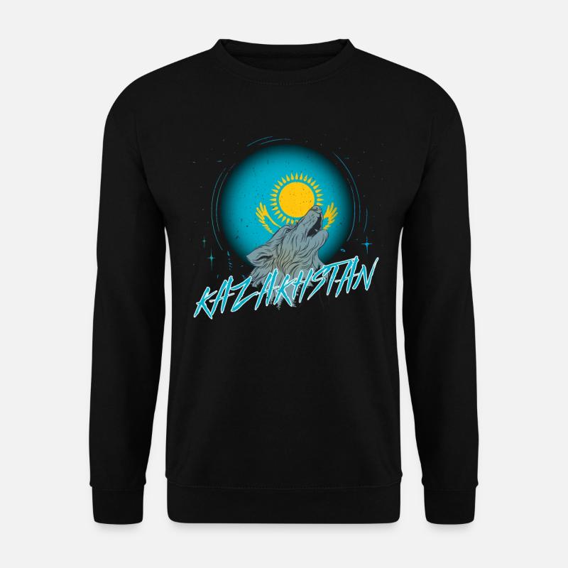 Kasachstan - Unisex Pullover - Schwarz