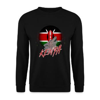Kenya - Unisex Sweatshirt - black - Front - Alina (178cm) & Michal (187cm)