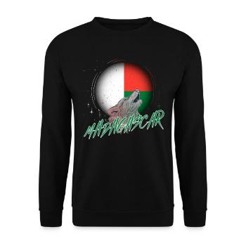 Madagaskar - Unisex Pullover - Schwarz - Vorne - Alina (178cm) & Michal (187cm)