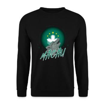 Macau - Unisex Pullover - Schwarz - Vorne - Alina (178cm) & Michal (187cm)