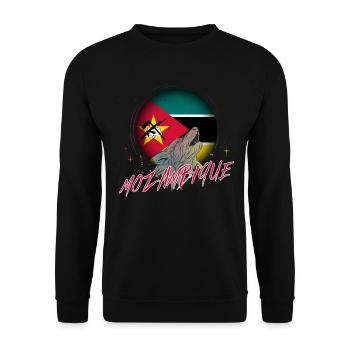 Mozambique - Unisex Sweatshirt - black - Front - Alina (178cm) & Michal (187cm)