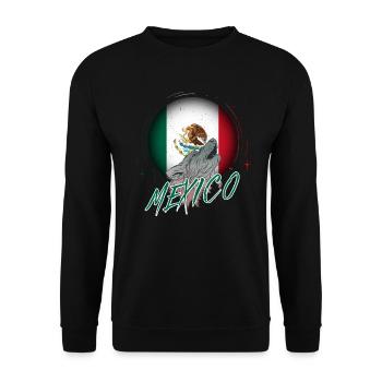 Mexico - Unisex Sweatshirt - black - Front - Alina (178cm) & Michal (187cm)