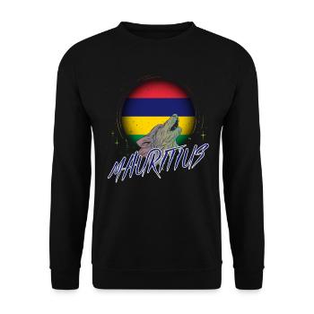 Mauritius - Unisex Sweatshirt - black - Front - Alina (178cm) & Michal (187cm)