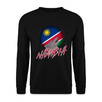 Namibia - Unisex Sweatshirt - black - Front - Alina (178cm) & Michal (187cm)