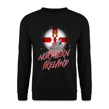 Northern Ireland - Unisex Sweatshirt - black - Front - Alina (178cm) & Michal (187cm)