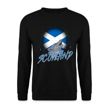 Scotland - Unisex Sweatshirt - black - Front - Alina (178cm) & Michal (187cm)