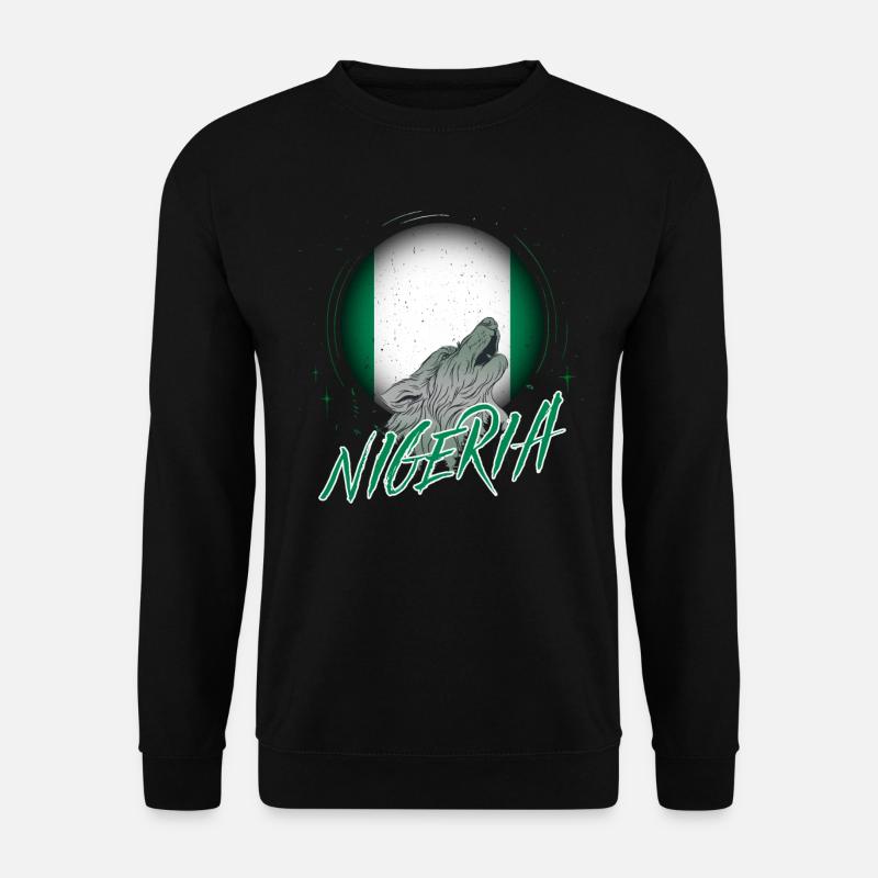 Nigeria - Unisex Pullover - Schwarz