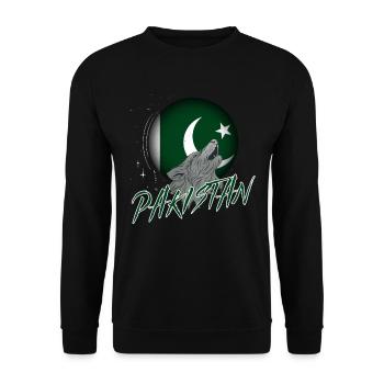 Pakistan - Unisex Sweatshirt - black - Front - Alina (178cm) & Michal (187cm)
