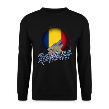 Rumänien - Unisex Pullover - Schwarz - Vorne - Alina (178cm) & Michal (187cm)
