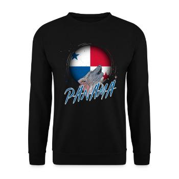 Panama - Unisex Sweatshirt - black - Front - Alina (178cm) & Michal (187cm)