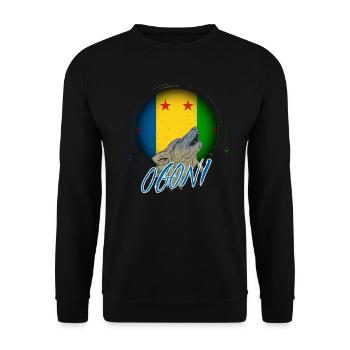 Ogoni - Unisex Pullover - Schwarz - Vorne - Alina (178cm) & Michal (187cm)