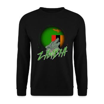 Sambia - Unisex Pullover - Schwarz - Vorne - Alina (178cm) & Michal (187cm)