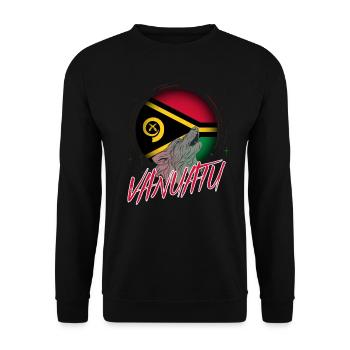 Vanuatu - Sweat-shirt Unisexe - noir - Devant - Alina (178cm) & Michal (187cm)