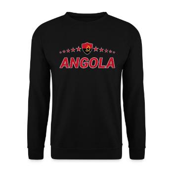 Angola - Unisex Sweatshirt - black - Front - Alina (178cm) & Michal (187cm)