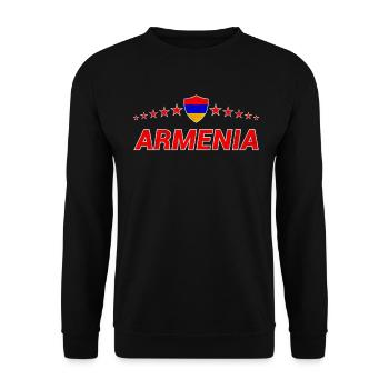 Armenien - Unisex Pullover - Schwarz - Vorne - Alina (178cm) & Michal (187cm)