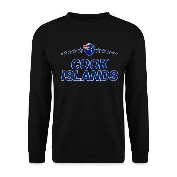 Cook Islands - Unisex Sweatshirt - black - Front - Alina (178cm) & Michal (187cm)