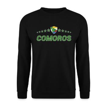 Comoros - Unisex Sweatshirt - black - Front - Alina (178cm) & Michal (187cm)