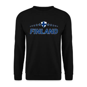 Finlande - Sweat-shirt Unisexe - noir - Devant - Alina (178cm) & Michal (187cm)