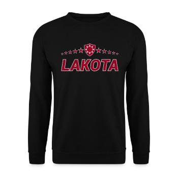 Lakota - Unisex Sweatshirt - black - Front - Alina (178cm) & Michal (187cm)
